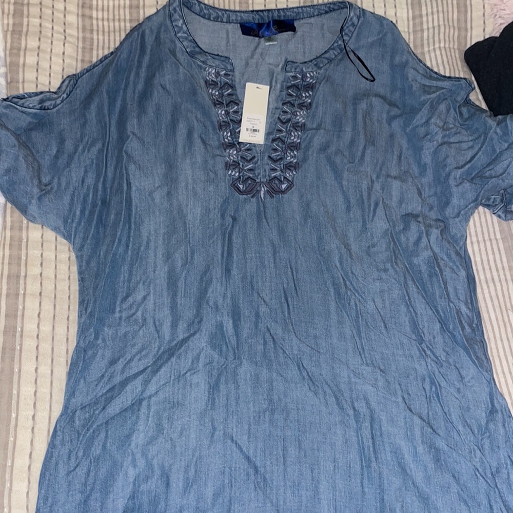 Francesca’s blue dress.